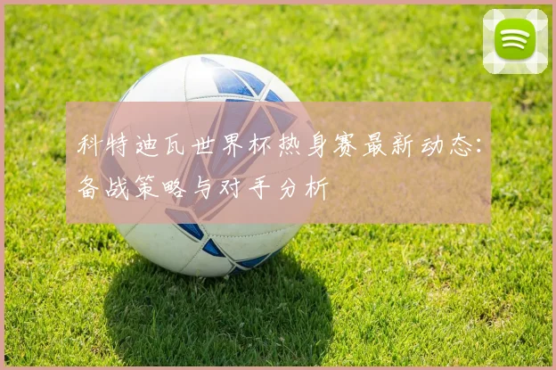 科特迪瓦世界杯热身赛最新动态：备战策略与对手分析